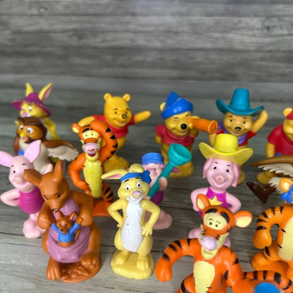 Winnie The Pooh Figures Lot Friends Cake Topper Pooh Tigger Eeyore Owl Rabbit